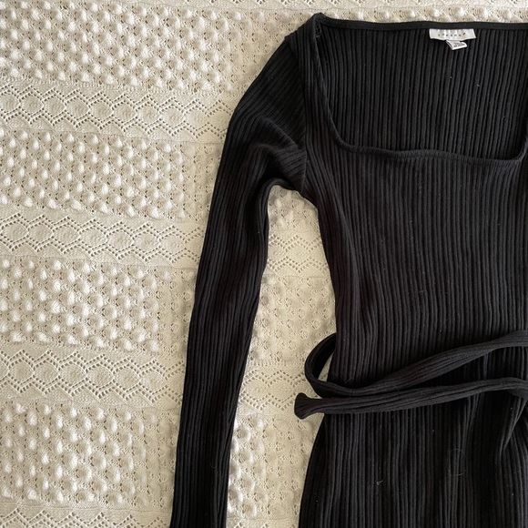 Topshop Black Midi Dress - Picture 4 of 4